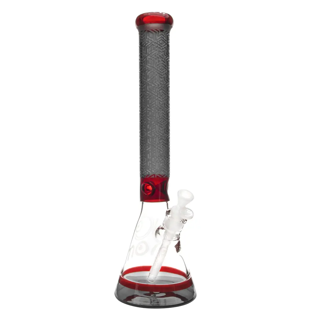 Lookah Glass 9" Etched Two Tone Neck Water Pipe 1