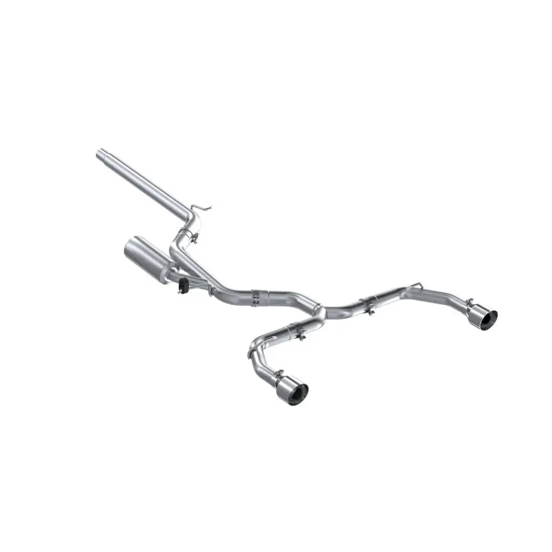 Mbrp 2022 Volkswagen Golf Gti Mk8 T304 Ss 3In Cat-Back Exhaust 2.5In Dual Split Rear W/ Ss Tips 1