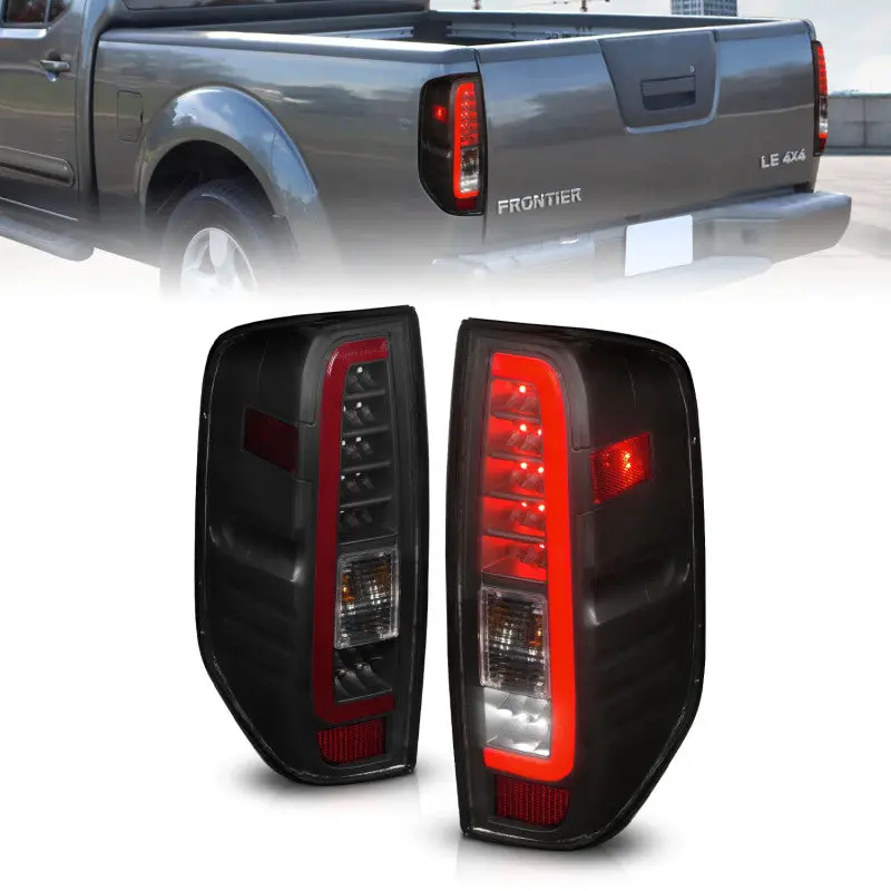 Anzo 2005-2021 Nissan Frontier Led Taillights Black Housing/Smoke Lens 1