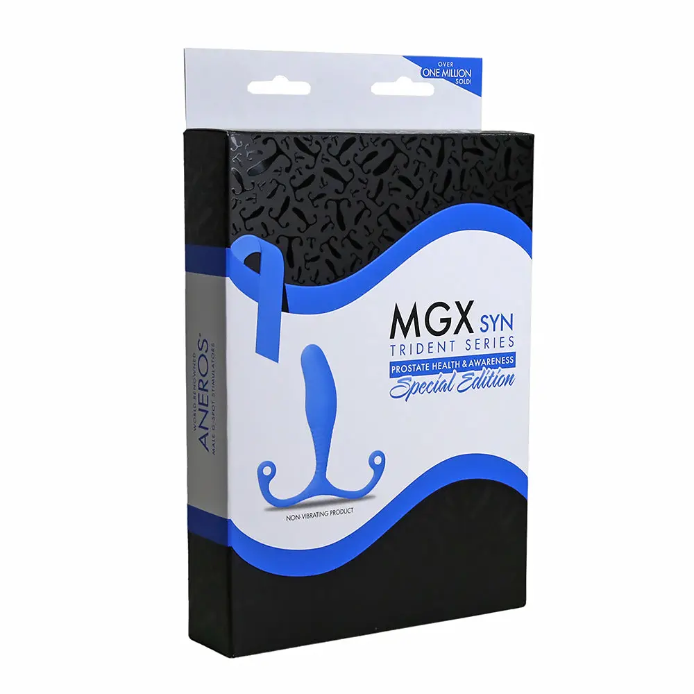 Aneros Trident Series Mgx Syn Prostate Stimulator Special Edition Blue 1
