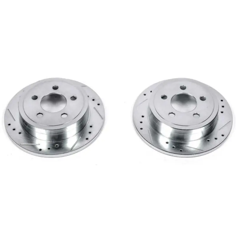 Power Stop 03-07 Jeep Liberty Rear Evolution Drilled & Slotted Rotors - Pair 1