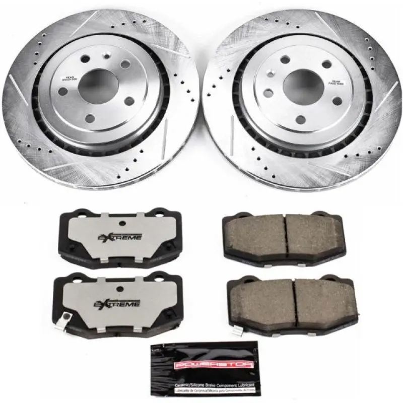 Power Stop 16-18 Cadillac Ats Rear Z26 Street Warrior Brake Kit 1