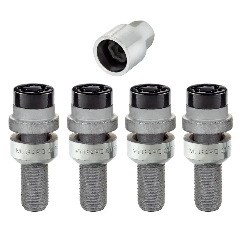 Mcgard Wheel Lock Bolt Set - 4Pk. (Radius Seat) M14x1.5 / 17Mm Hex / 28.2Mm Shank Length - Black 1