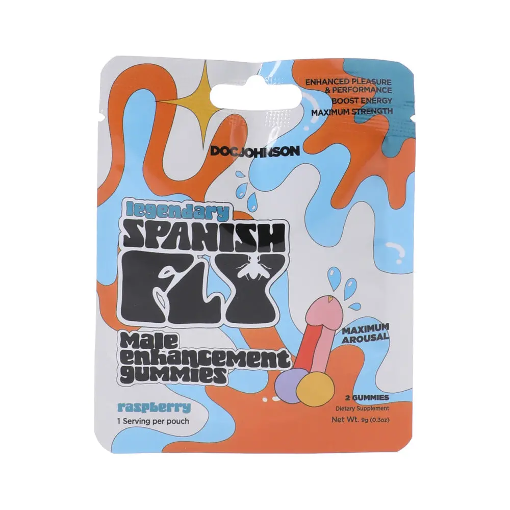 Spanish Fly Male Enhancement Gummies Raspberry 2-Pcs 12Ct 1