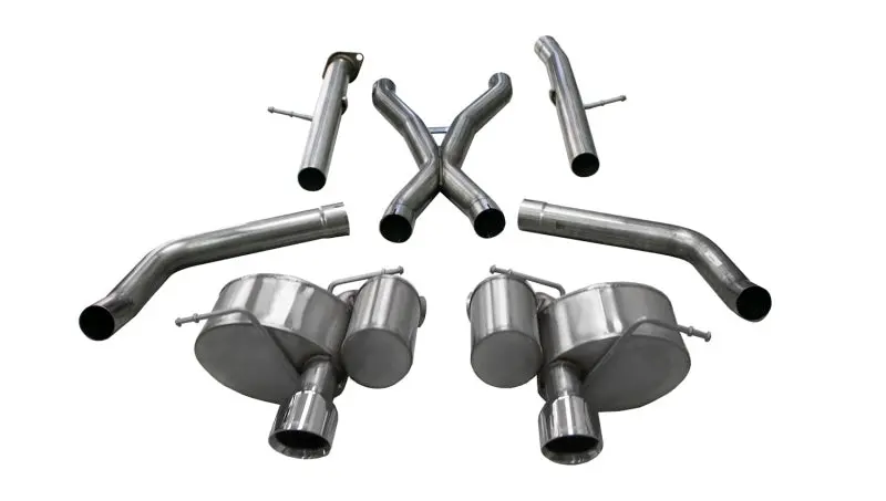 Corsa 2012-2021 Jeep Grand Cherokee Srt 2.75In Dual Rear Xtreme Cat-Back Exhaust 1