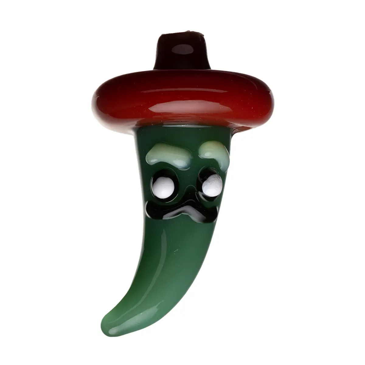 Human Grade Chili Pepper Glass Carb Cap 2