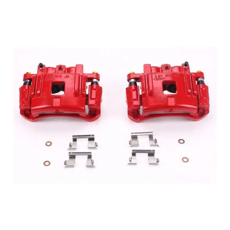 Power Stop 04-08 Chevrolet Colorado Front Red Calipers W/Brackets - Pair 1