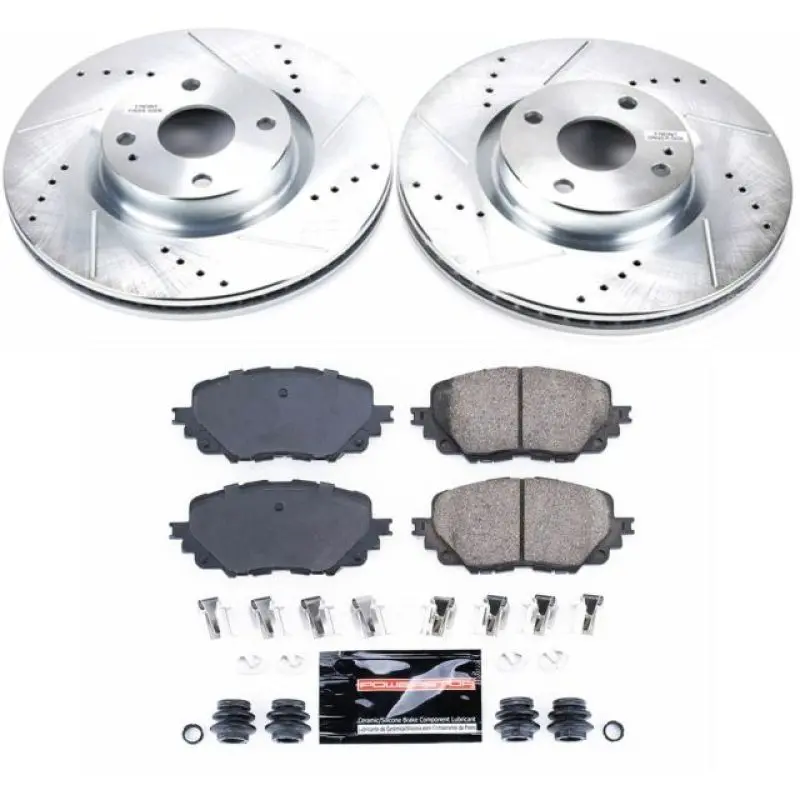 Power Stop 17-19 Fiat 124 Spider Front Z23 Evolution Sport Brake Kit 1