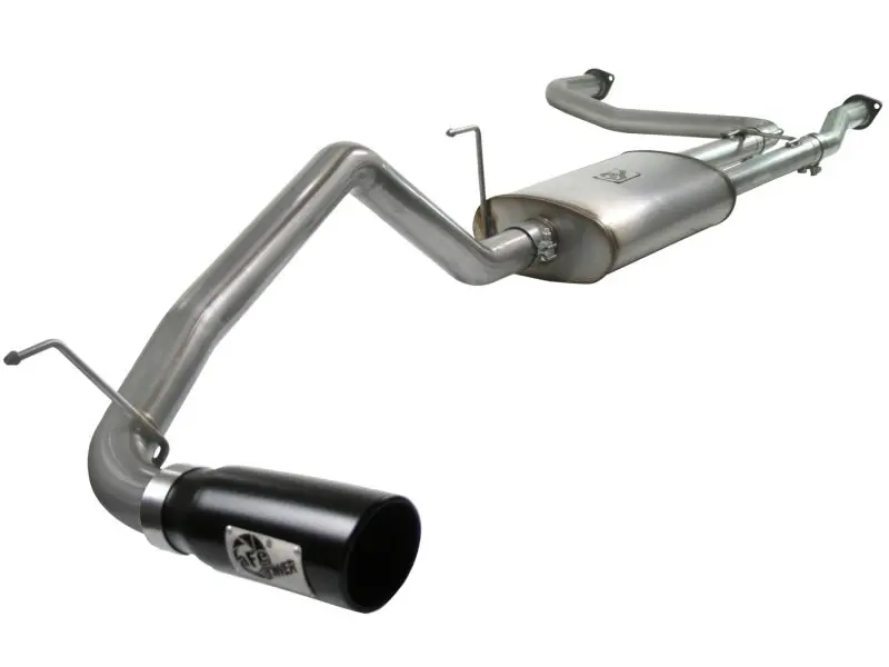 Afe Machforce Xp Exhaust Cat-Back 2.5/3In Ss-409 W/ Black Tip 04-12 Nissan Titan V8 5.6L 1