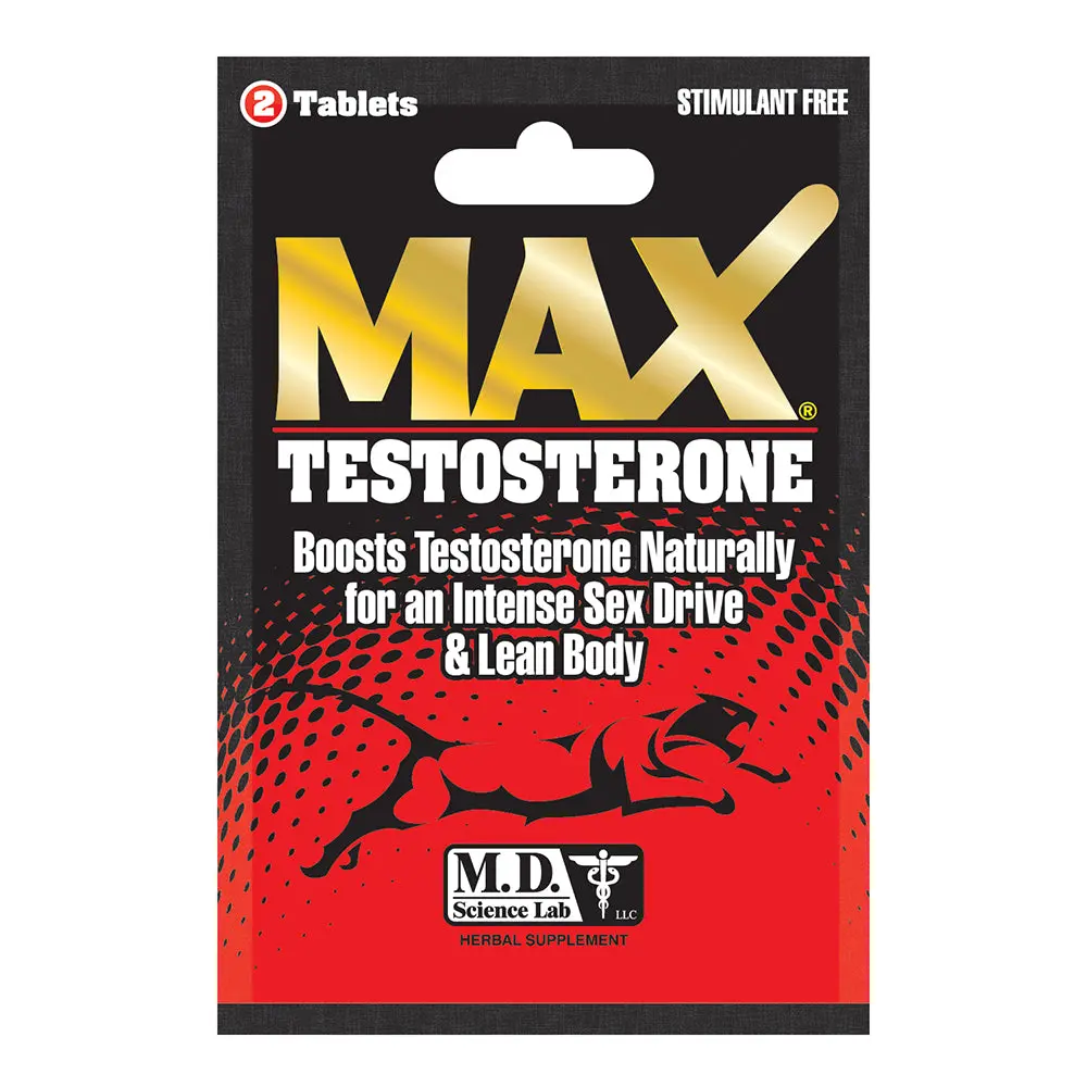 Maxtestosterone Booster Pills 2-Pack 24-Piece Display 2
