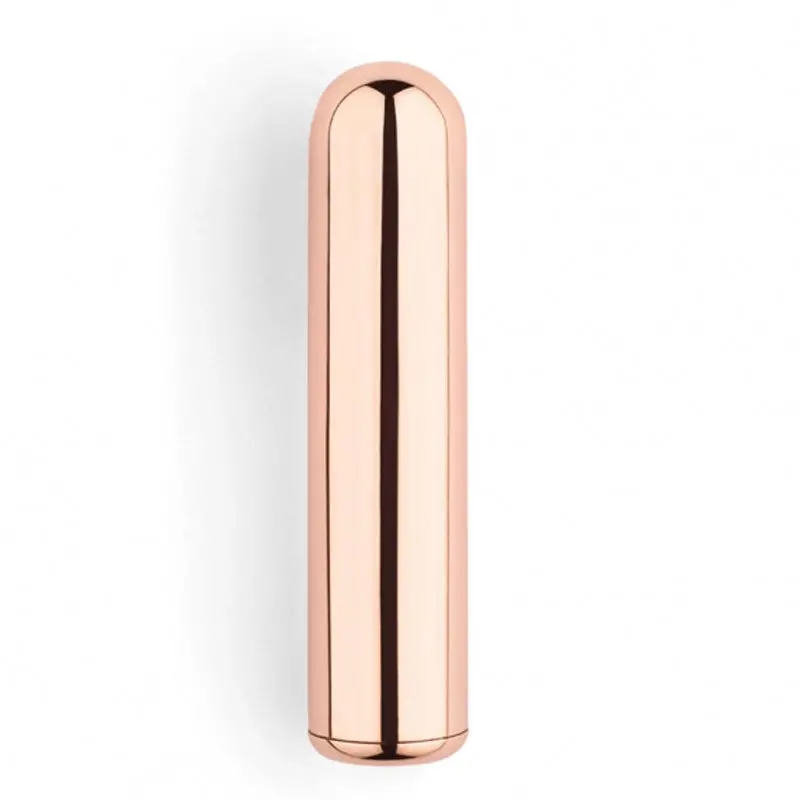 Le Wand Chrome Bullet Rechargeable Vibrator Rose Gold 1