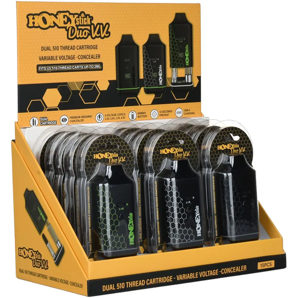 Honeystick Duo Vv 510 Vape Battery - 650Mah / 15Ct 1