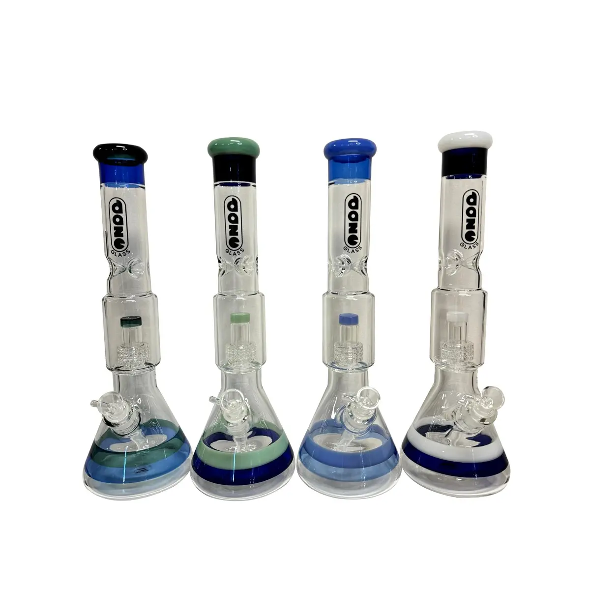 Daze Glass - Approx. 16 Striped Glass Water Pipe 1