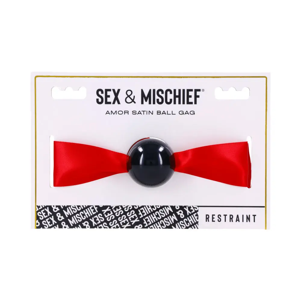 Sportsheets Sex & Mischief Amor Satin Ball Gag 1