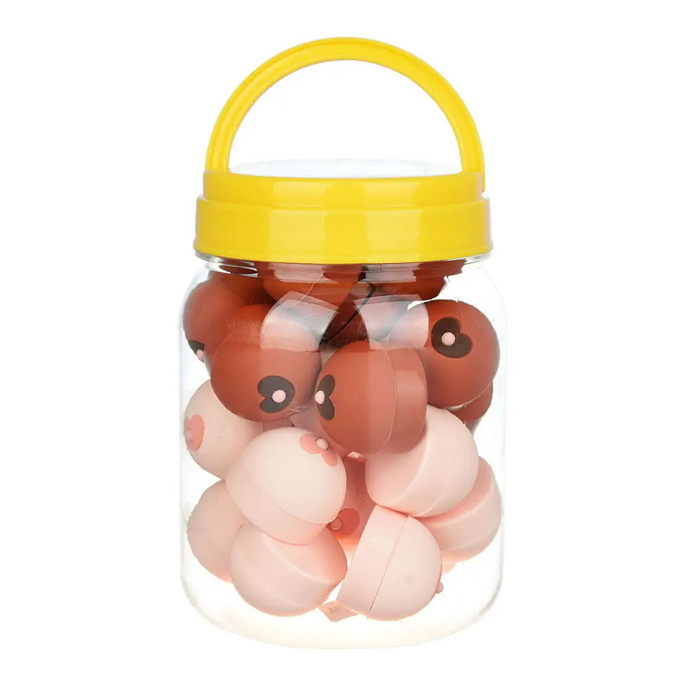 Boobie Silicone Container | 1.25" | Assorted Colors | 25Pc Jar 1