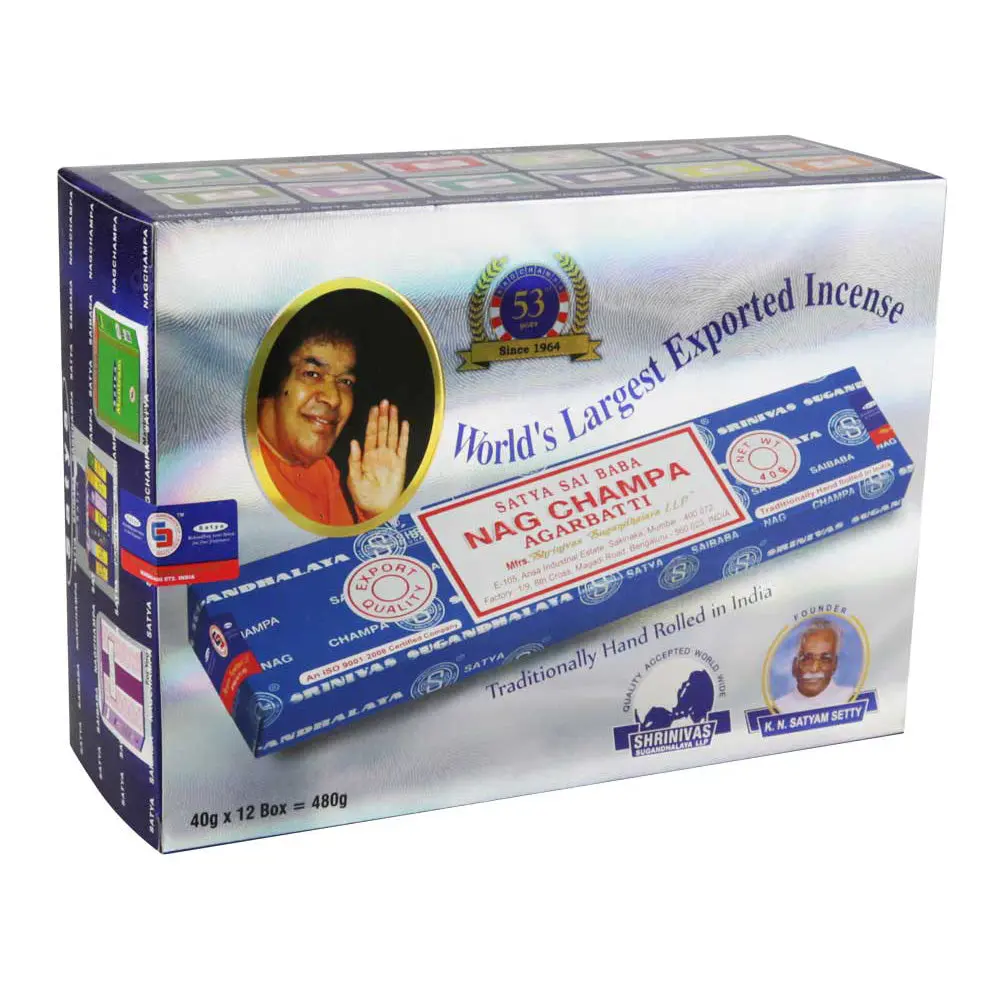 Satya 40G Incense Sticks 12Pk (480G Total) 1