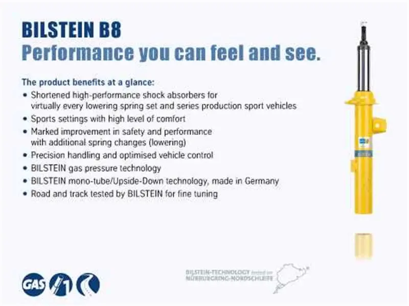 Bilstein 5160 Series 05-15 Nissan Xterra Rear 46Mm Monotube Shock 1