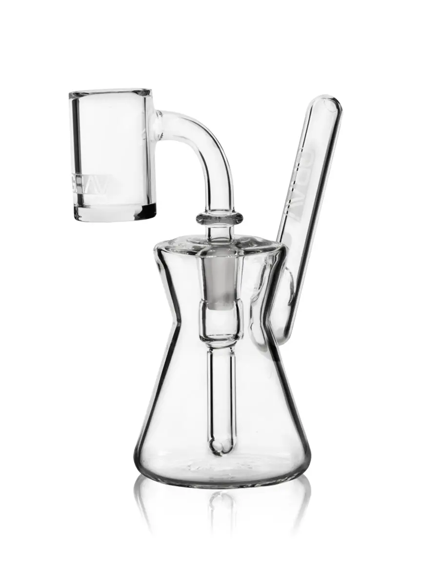 Grav® Hourglass Pocket Bubbler Rig - Clear 1
