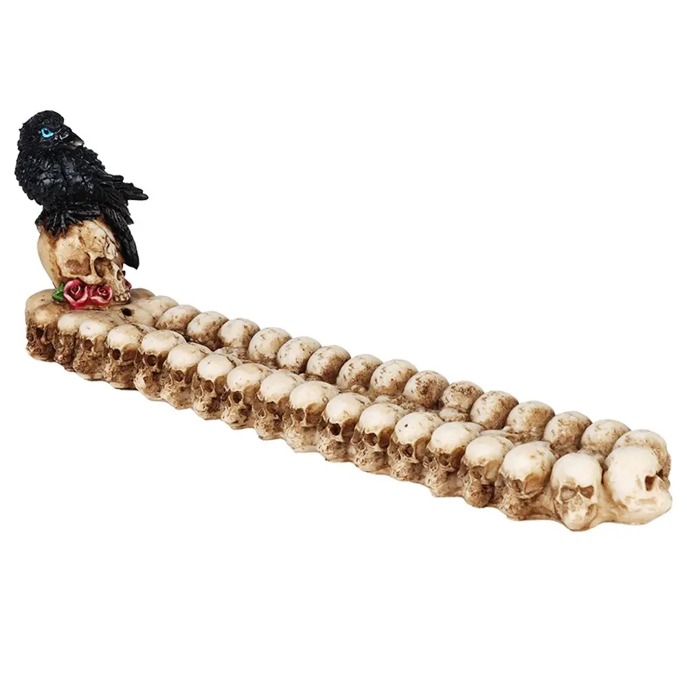 Raven Polyresin Incense Burner - 11" 1