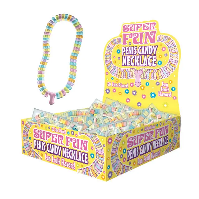 Super Fun Penis Candy Necklace Display 1