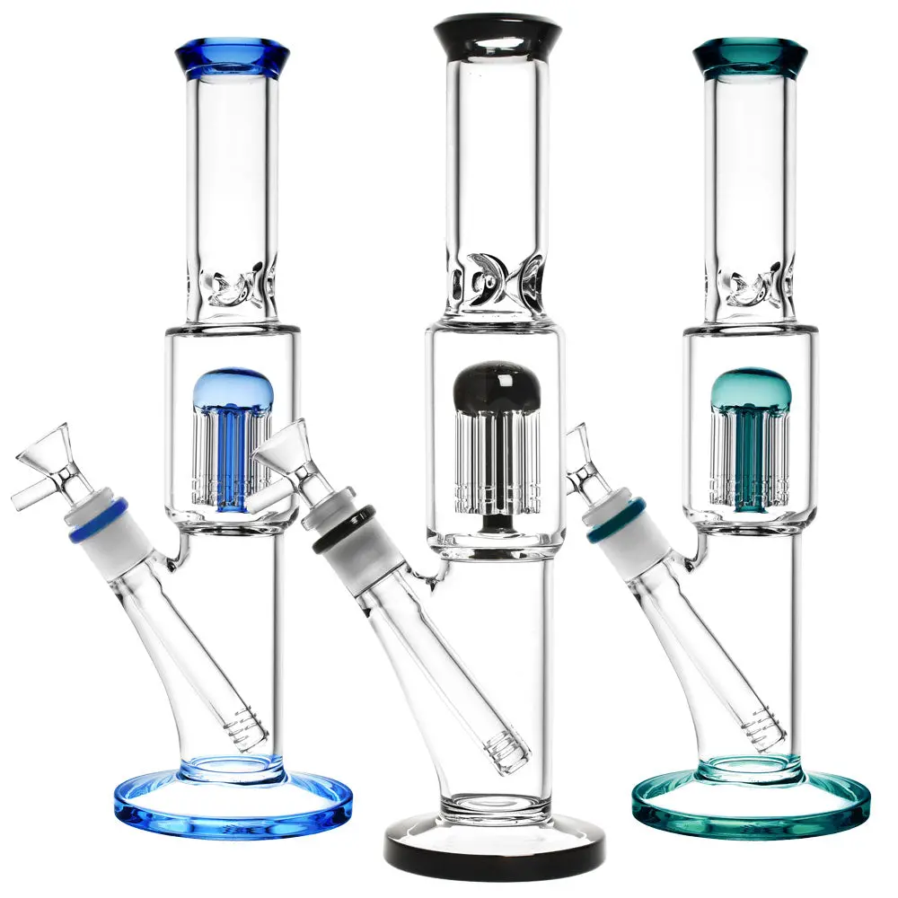 Straight Water Pipe W Jellyfish Perc- 12.5"/14Mm F/Colors Vary 1