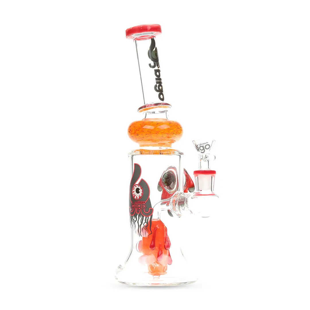 Lookah Glass 11.25" Dripping Eye Angled Water Pipe 2