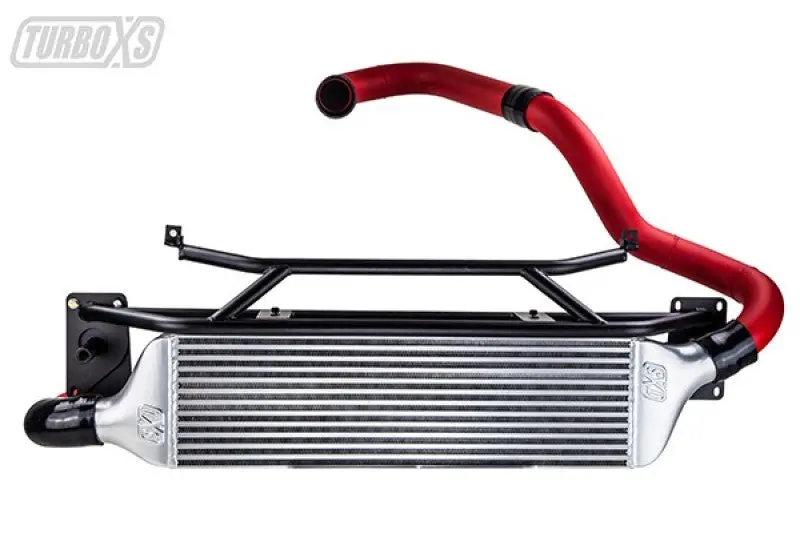 Turbo Xs Fmic For 15-16 Subaru Wrx - Wrinkle Red Pipes 1
