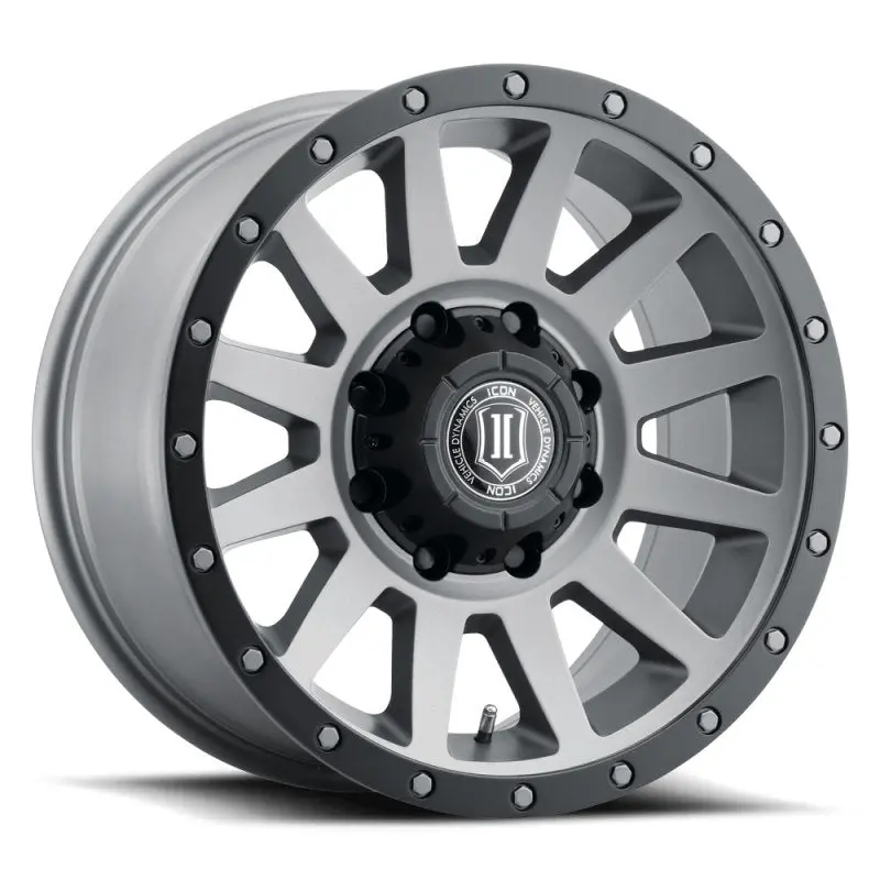 Icon Compression Hd 18X9 8X170 6Mm Offset 5.25In Bs Titanium Wheel 1