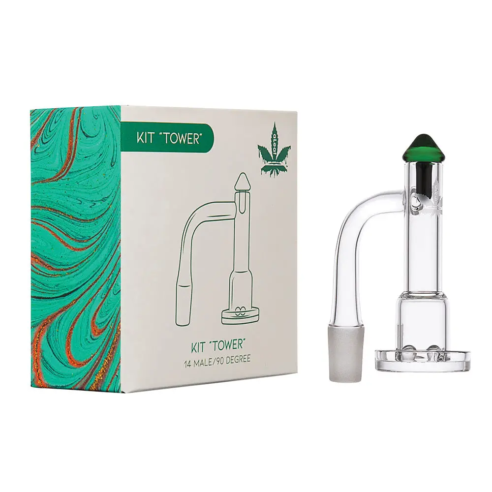 Aleaf Tower Quartz Banger Spinner Kit - 14Mm M/90 Degree 1