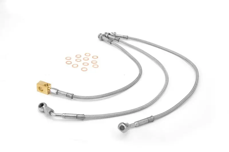 Rugged Ridge Brake Hose Kit Braided Ss 92-01 Cherokee(Xj) 1