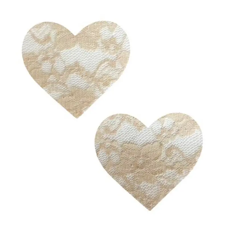 Neva Nude Toffee Lace I Heart U Pasties 1