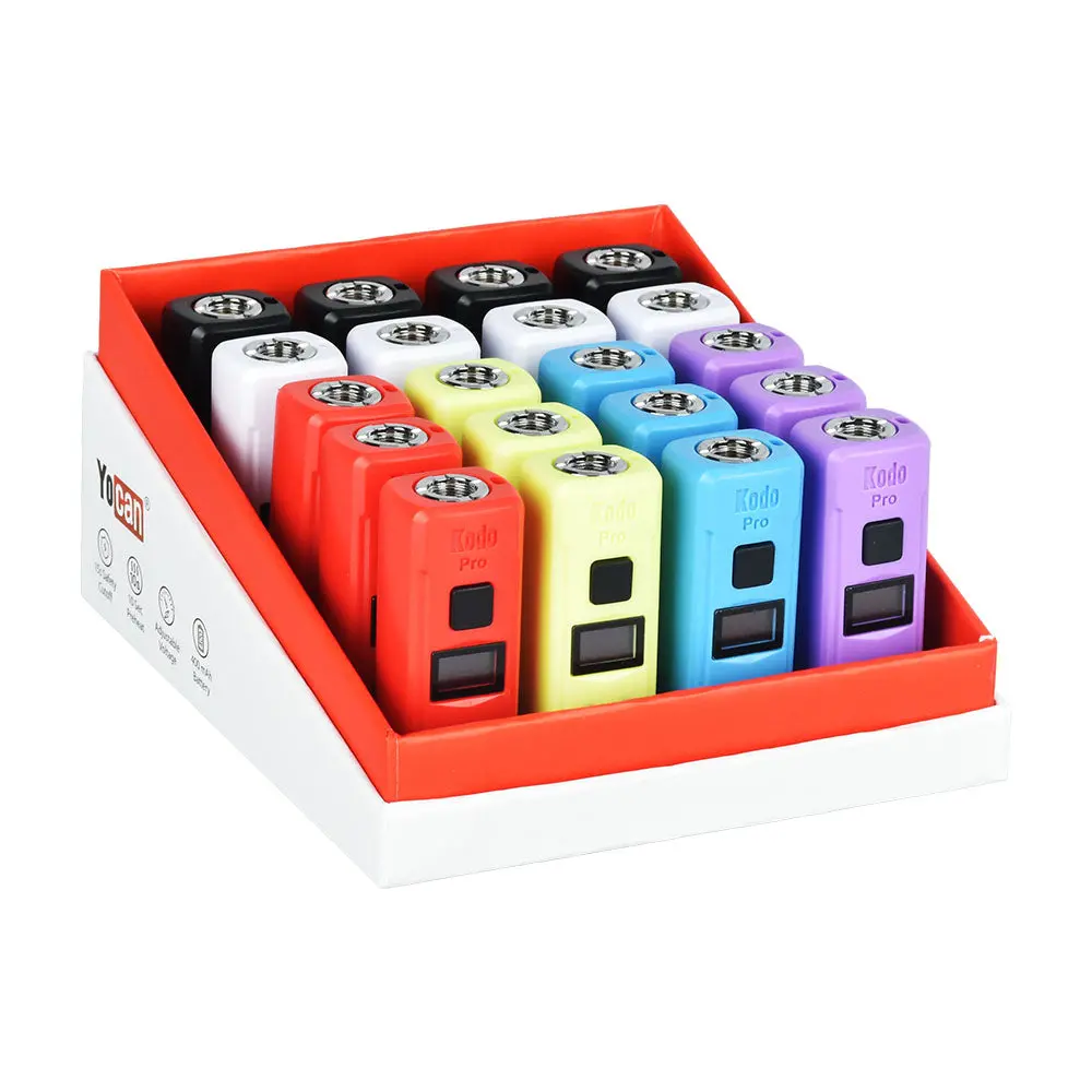 Yocan Kodo Pro 510 Box Mod | 400Mah | Assorted Colors | 20Pc Display 1