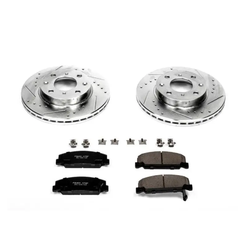 Power Stop 90-00 Honda Civic Front Z23 Evolution Sport Brake Kit 1