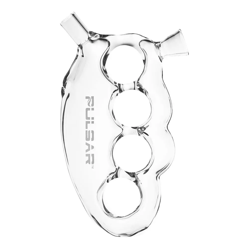 Pulsar Knuckle Bubbler Glass Cone Holder - 5.5" / Clear 1
