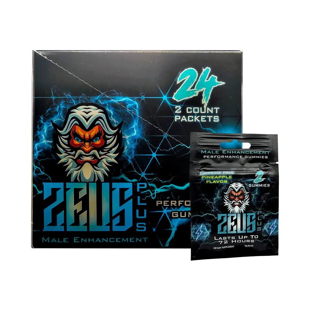 Zeus Plus Male Supplement Gummies Pineapple 2Pk (24/Dp) 1