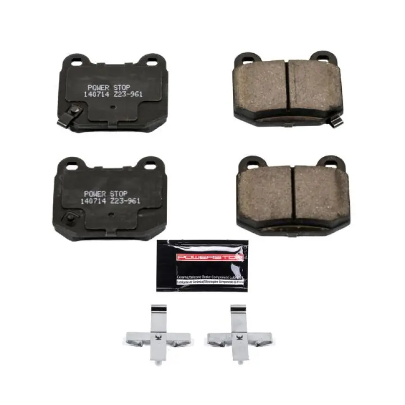 Power Stop 03-05 Infiniti G35 Rear Z23 Evolution Sport Brake Pads W/Hardware 1