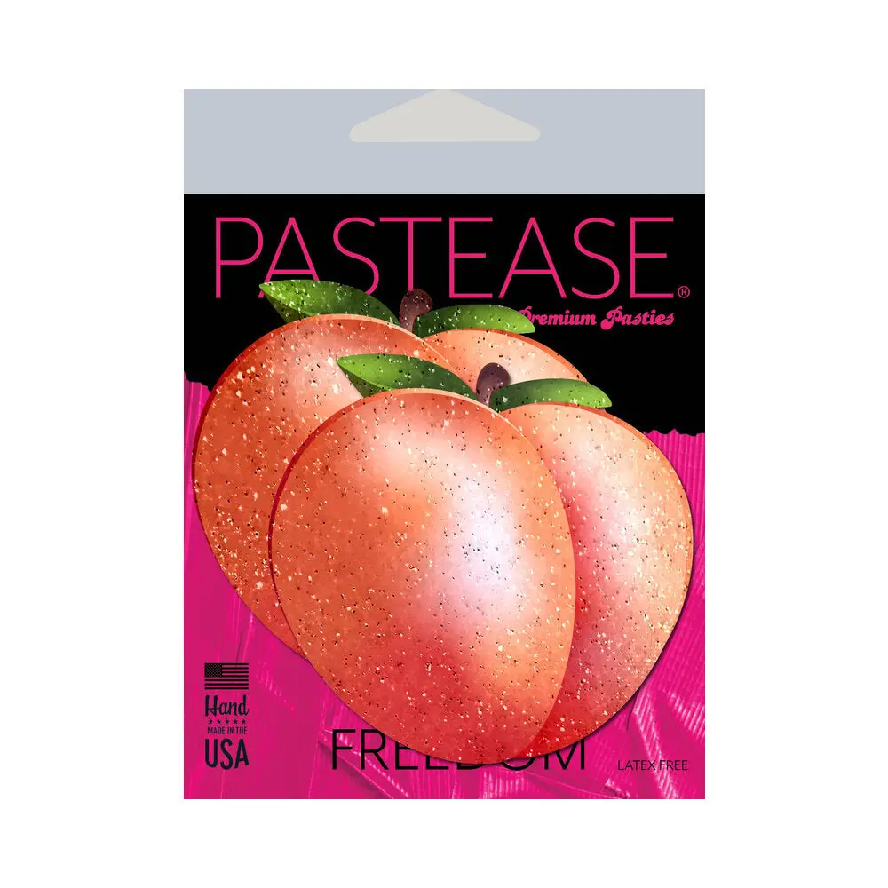 Pastease Peach: Fuzzy Sparkling Georgia Peaches Nipple Pasties 1
