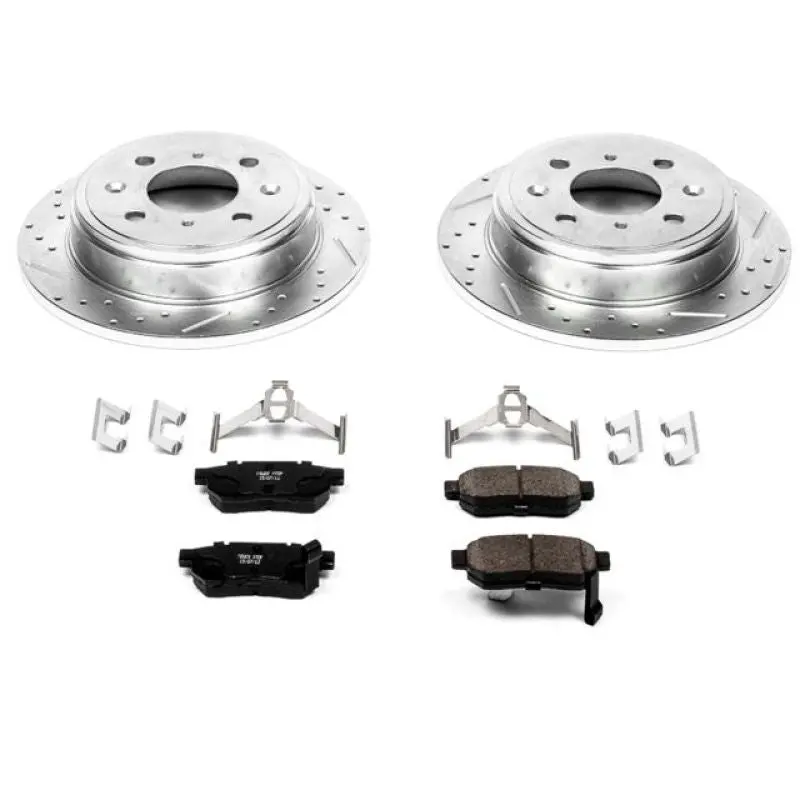 Power Stop 90-01 Acura Integra Rear Z23 Evolution Sport Brake Kit 1