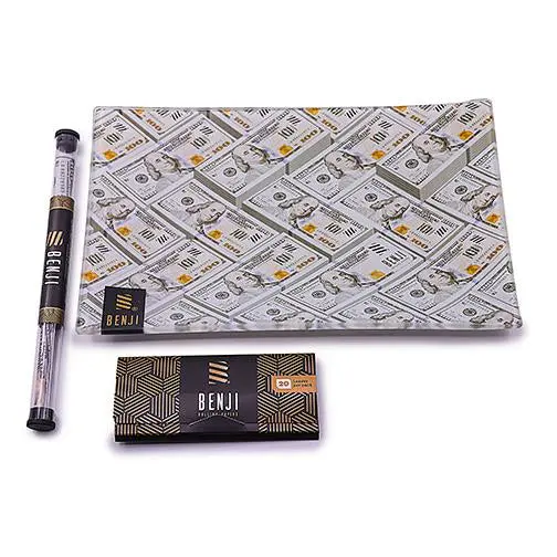 Benji - Shatter-Resistant Glass Tray Kit - $100 Bills 1