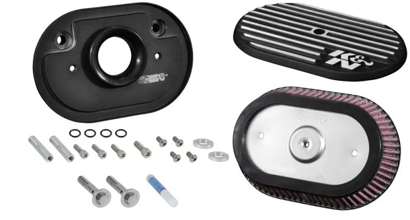 K&N Street Metal Intake System For 12-16 Harley Davidson Road King 103Cl Side Draft Touring 1