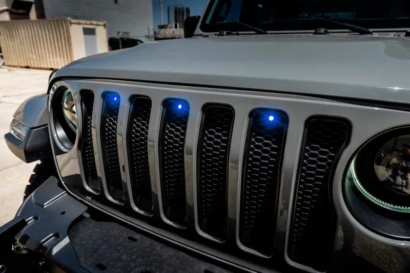 Oracle Pre-Runner Style Led Grille Kit For Jeep Wrangler Jl - Blue See Warranty 1