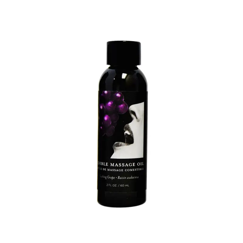 Earthly Body Edible Massage Oil Grape 2Oz 1