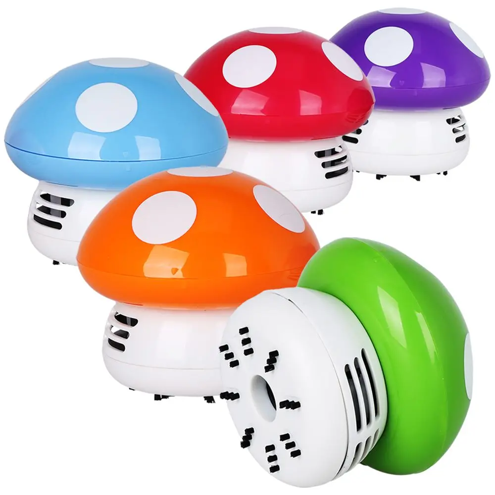 Mushroom Desktop Vacuum Cleaner - 3.5" X 3.75" / Colors Vary 1