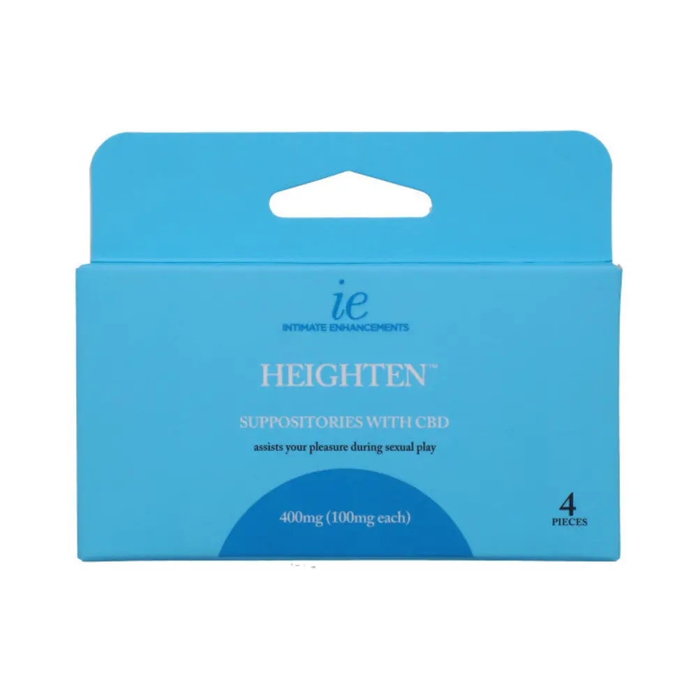 Doc Johnson Heighten Suppositories With Cbd 400Mg (100Mg/Ea) 4 Pcs 1
