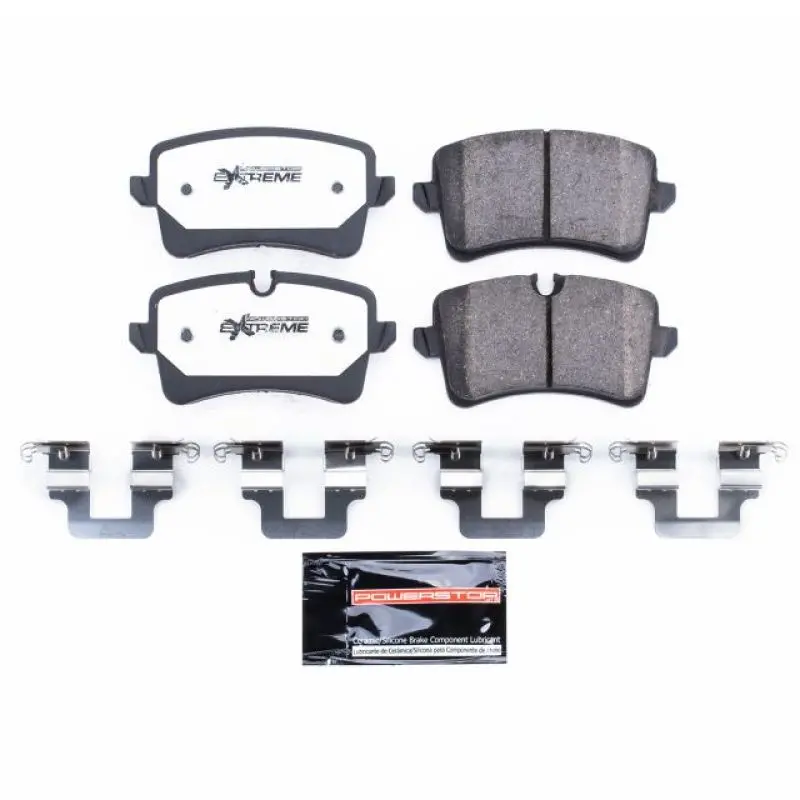 Power Stop 12-18 Audi A6 Rear Z26 Extreme Street Brake Pads W/Hardware 1