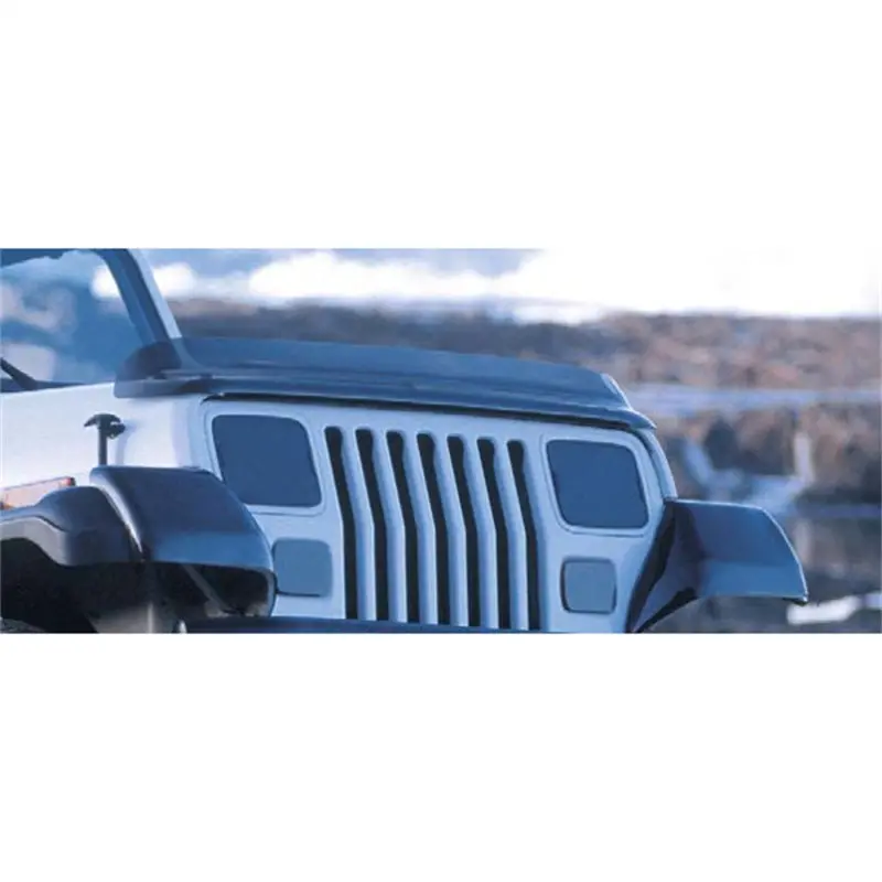 Rugged Ridge Bug Deflector Smoke 87-06 Jeep Wrangler 1