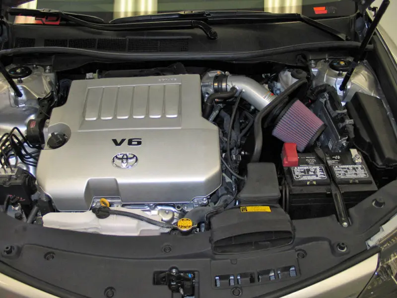 K&N 12 Toyota Camry 3.5L V6 Silver Short Ram Typhoon Intake 2