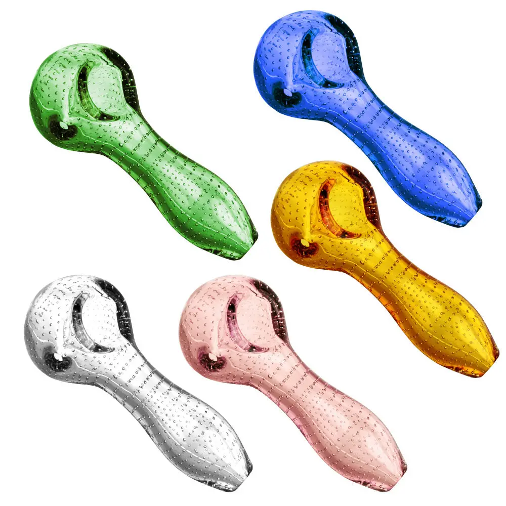Pulsar Bubble Matrix Spoon Pipe - 4" / Colors Vary 1