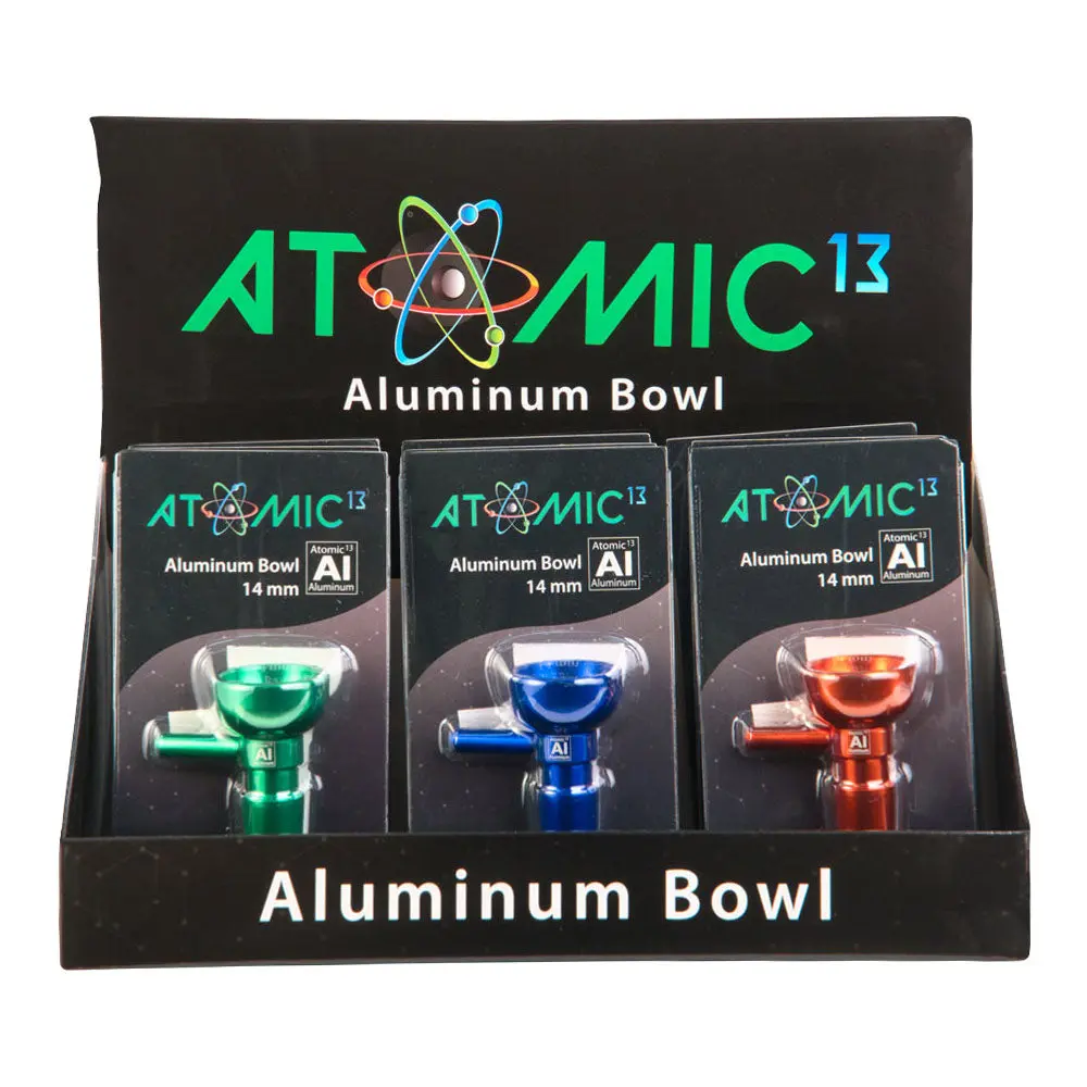 Atomic 13 Aluminum Herb Slide - 14Mm M / 12Pcs 1