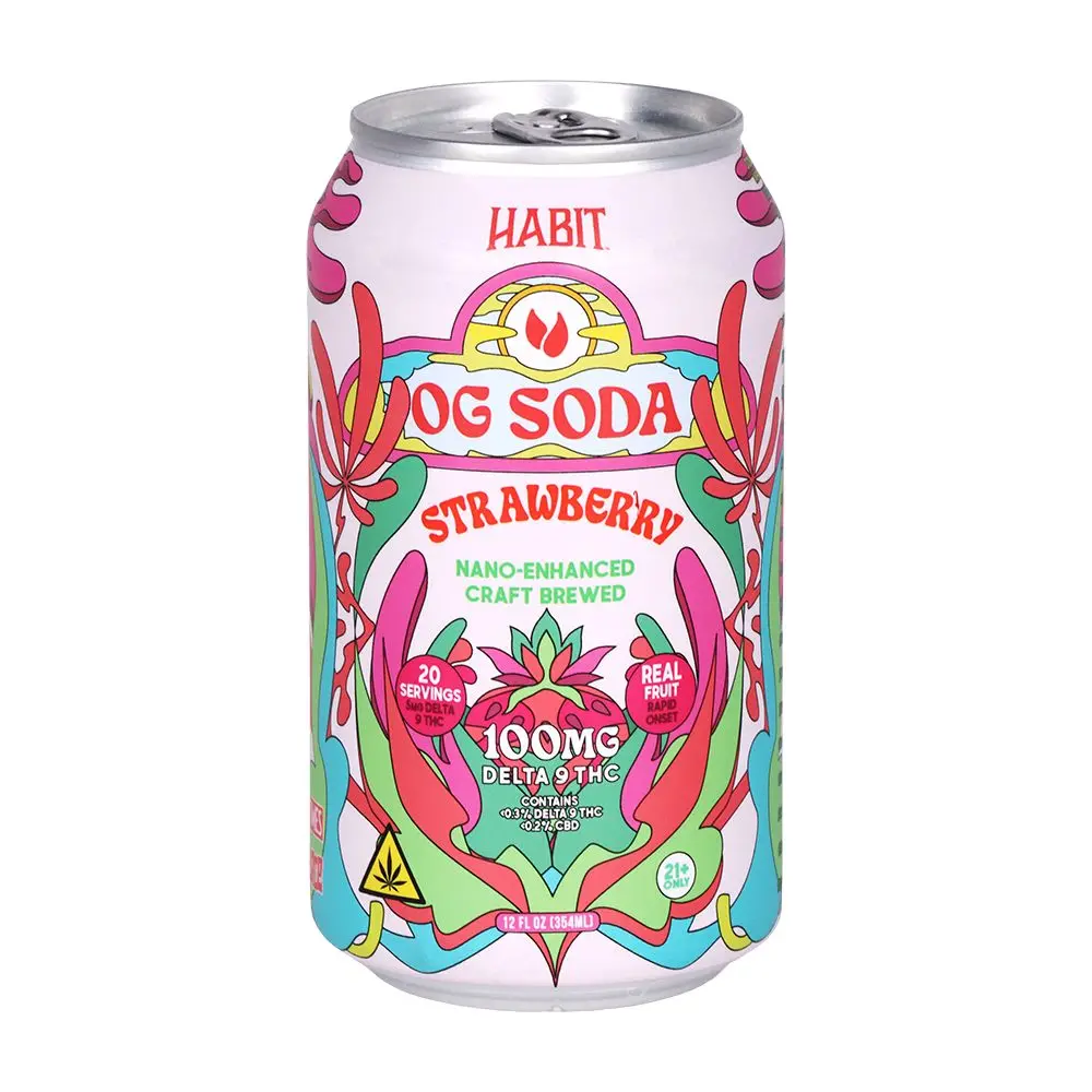 Habit D9 Thc Og Soda | 12Oz | 100Mg | 6Ct Pack 3
